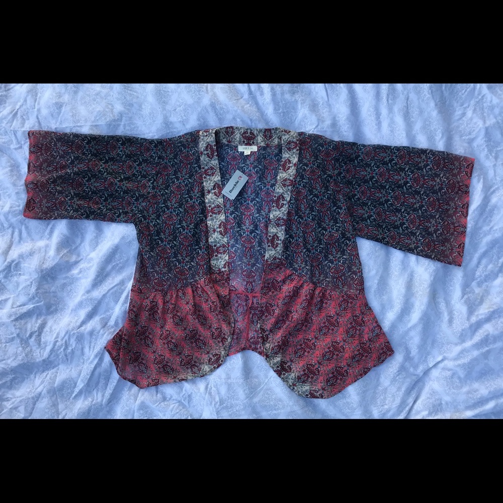 NWT Buckle paisley kimono